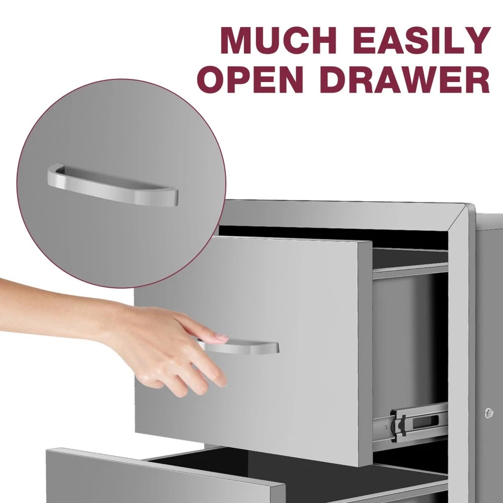 Outdoor Kitchen Trash Drawer Propane Tank Drawer 16"Wx22"Hx16"D Stainless Steel gallery
