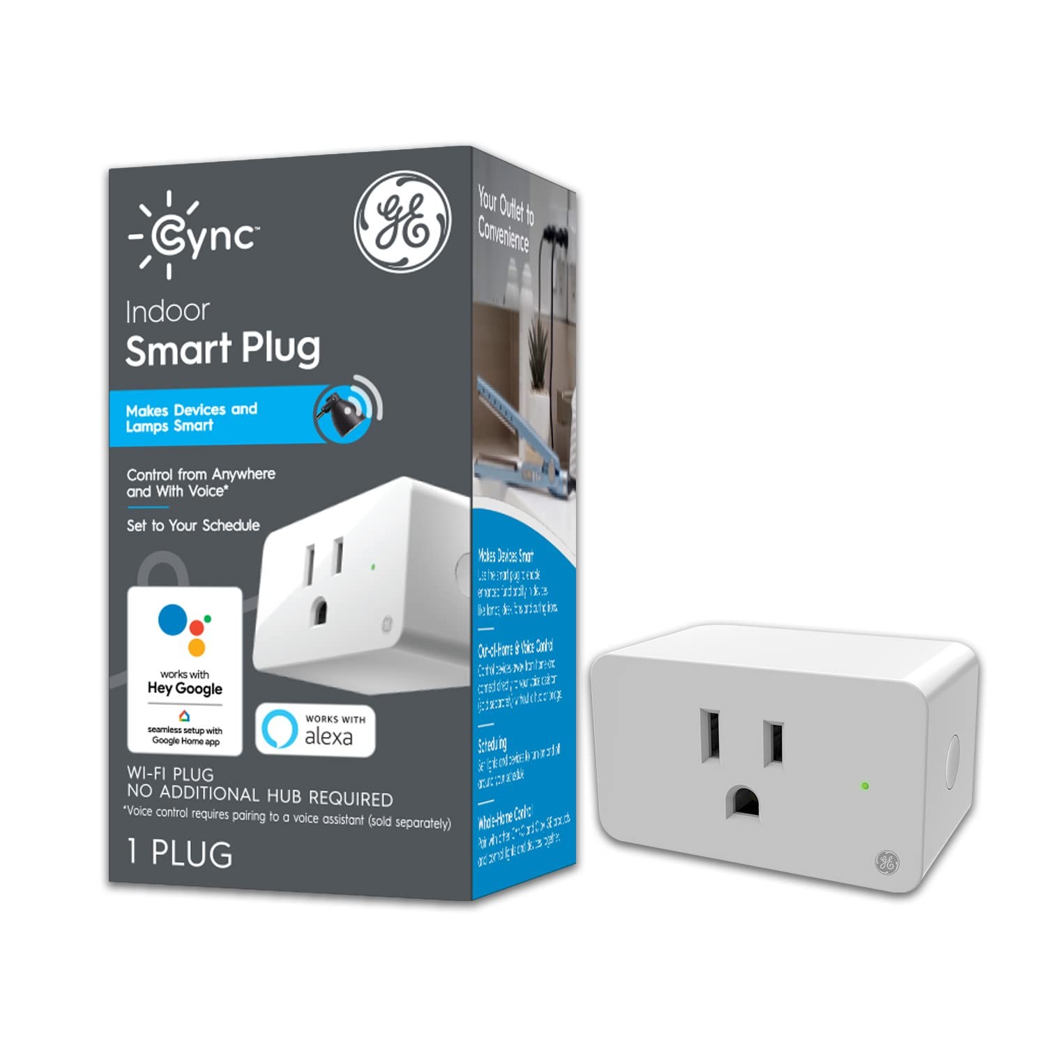 GE Lighting 252811 Voice Control Cync C-Life Smart Plug gallery
