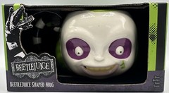 Paladone Beetlejuice Face Shaped Ceramic 20 Oz Mug New Free Shipping