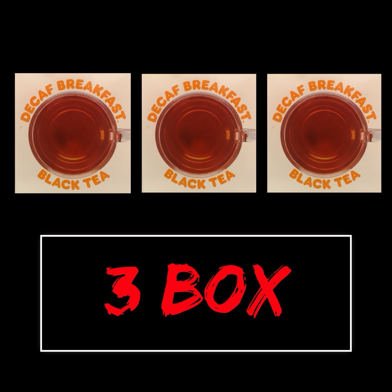 Dunkin Decaf Breakfast Black Tea 3 Box 45 tea bags Decaffeinated Anytime Of Day gallery