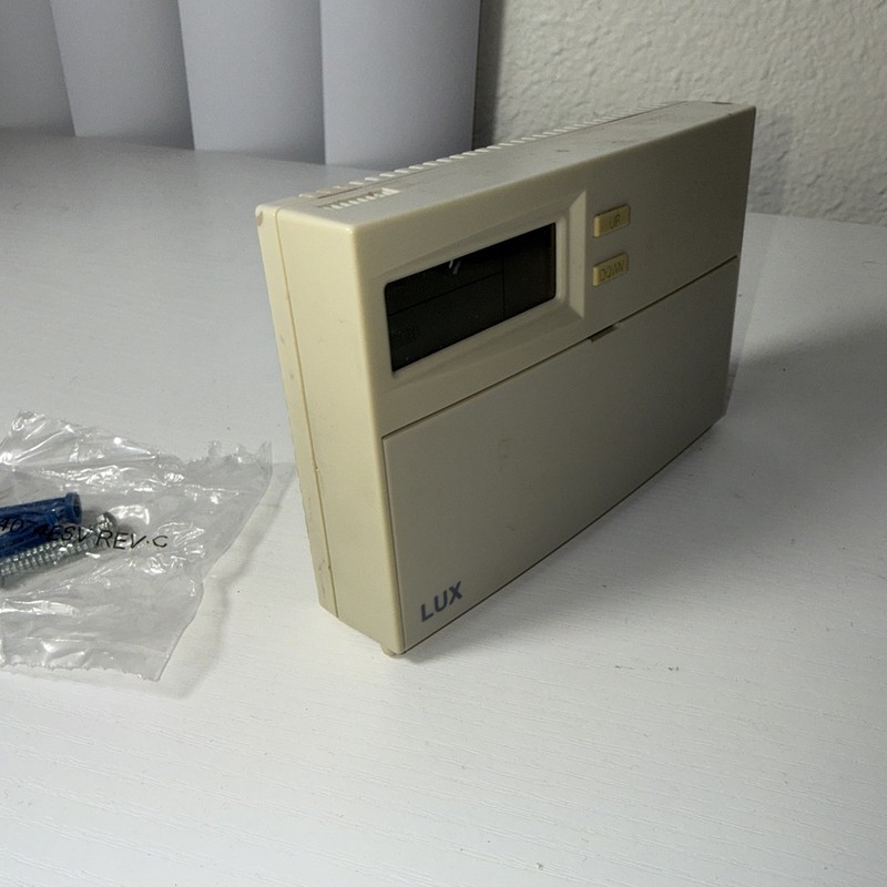 LUX TX500b Programmable Smart Temp Heating & Cooling Thermostat NO BACK! gallery