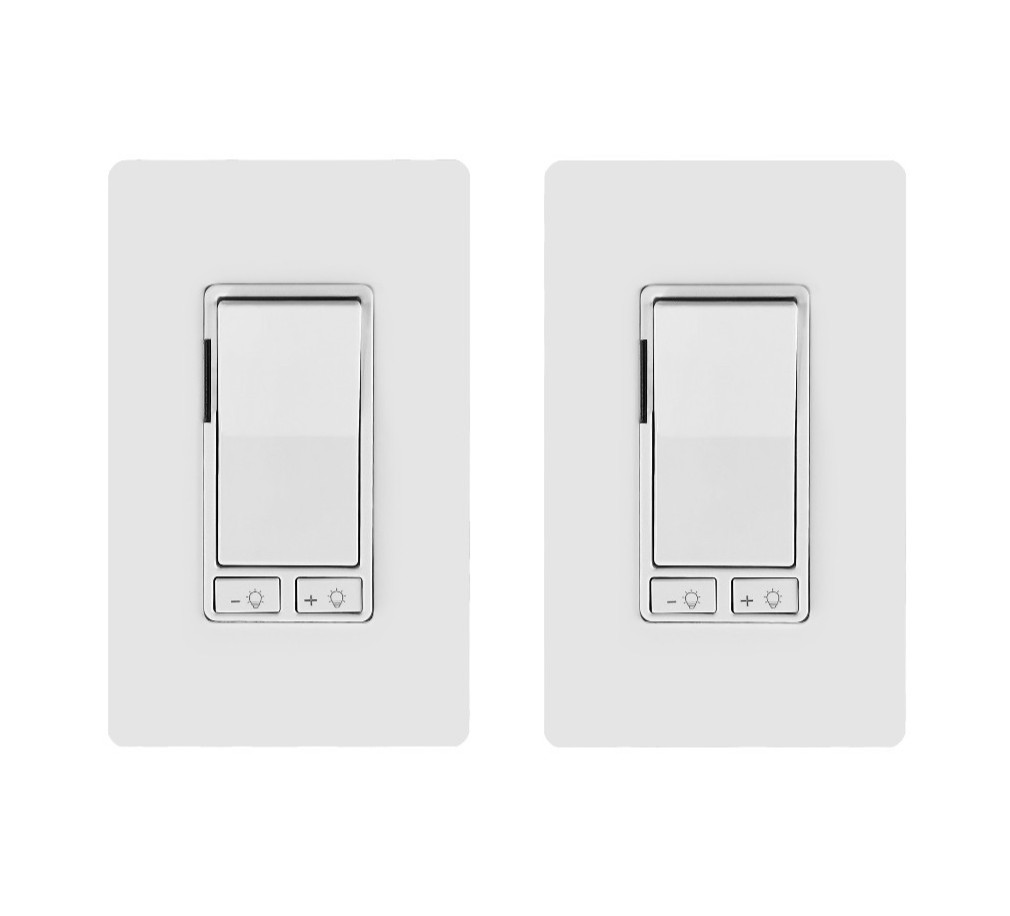 2-Pack Dimmer Light Switch Single Pole or 3-Way for LED UL Listed *New Model gallery