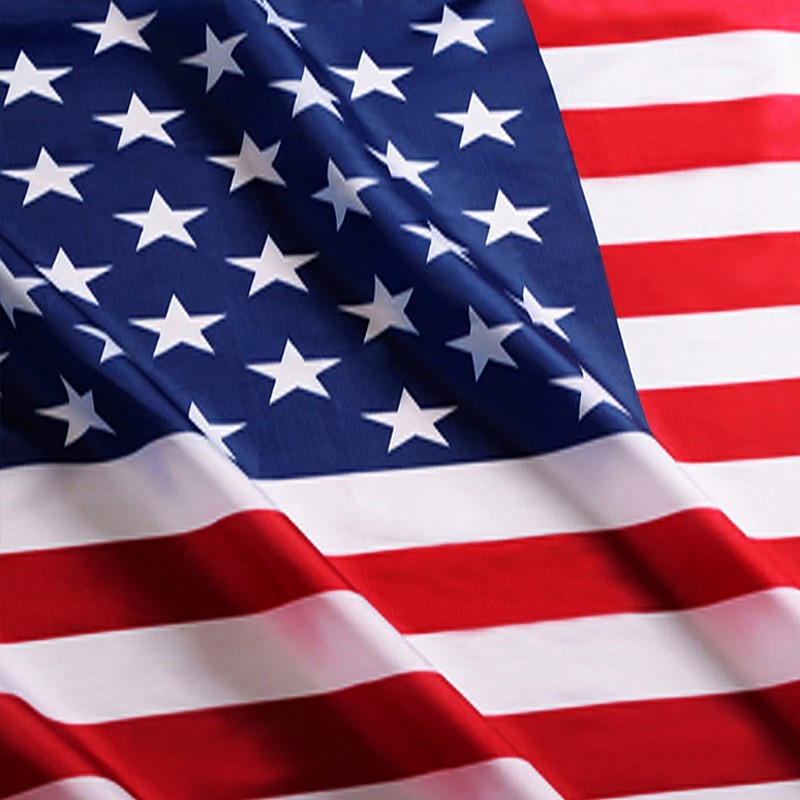 American Flag Polyester Canvas Header Brass Grommets Banner Banners Set 3x5 2... gallery