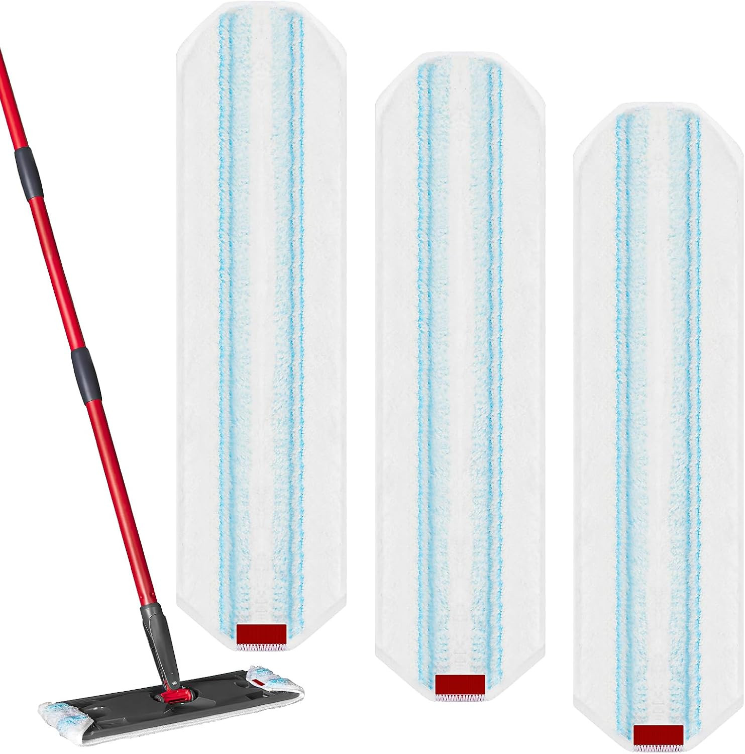 3 Pack Replacement Mop Pads for O-Cedar H2prO Flat Mop System, Machine Washable gallery