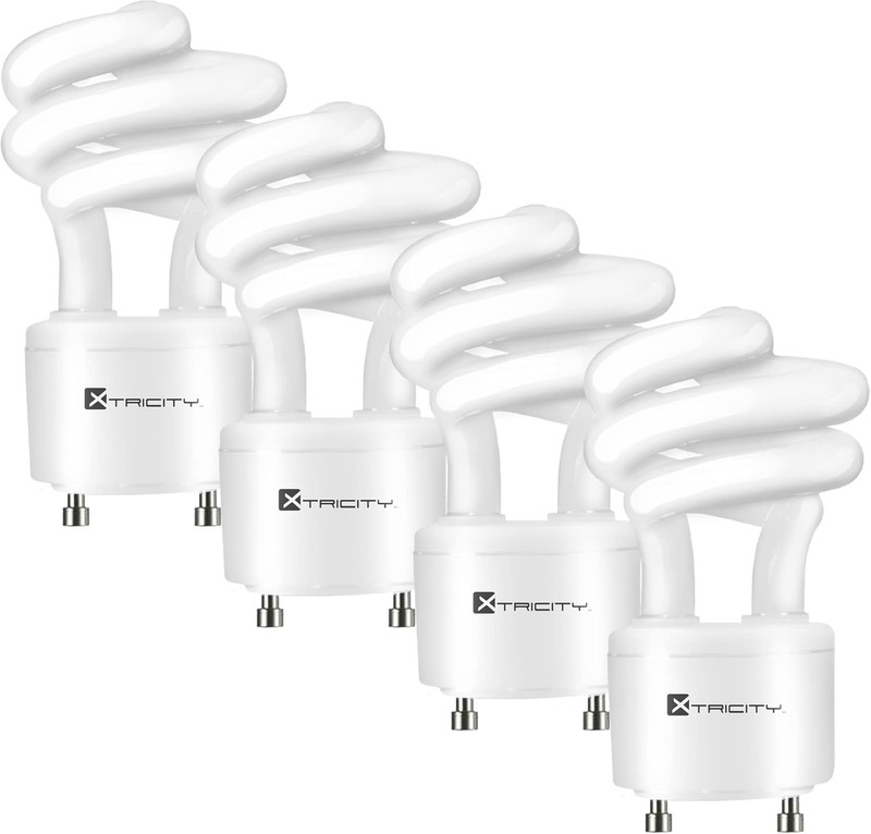Xtricity Compact Fluorescent GU24 2 Prong Light Bulb Base, T2 Mini Spiral, 13W ( gallery