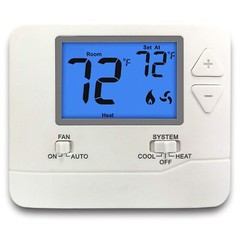 ELECTECK Non-Programmable Digital Thermostat for Home, up to 1 Heat/1 Cool wi…