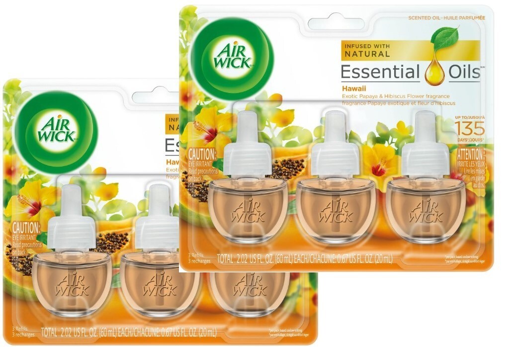 2 x 3 Pack Air Wick Scented Oil Plug-in Air Freshener RefillHawaiian Scent gallery