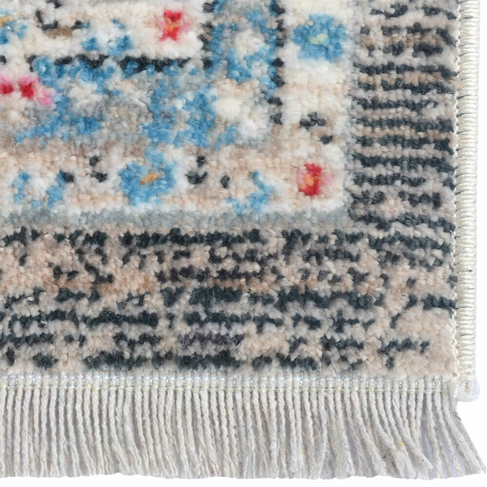 Machine Woven Cross Weave Polyester 2'6x9'10 Runner Area Rug Oriental Multicolor gallery