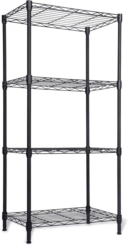 Rust-Proof 4 Tier Metal Shelving Unit, 18" L x 12" W x 38" H - Versatile Storage gallery