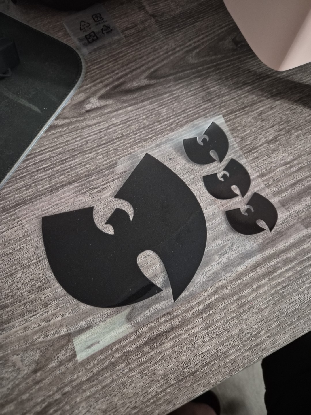 Wu-Tang 5pc Set Raised High Quality UV DTF Raised Decal Sticker Waterproof USA gallery