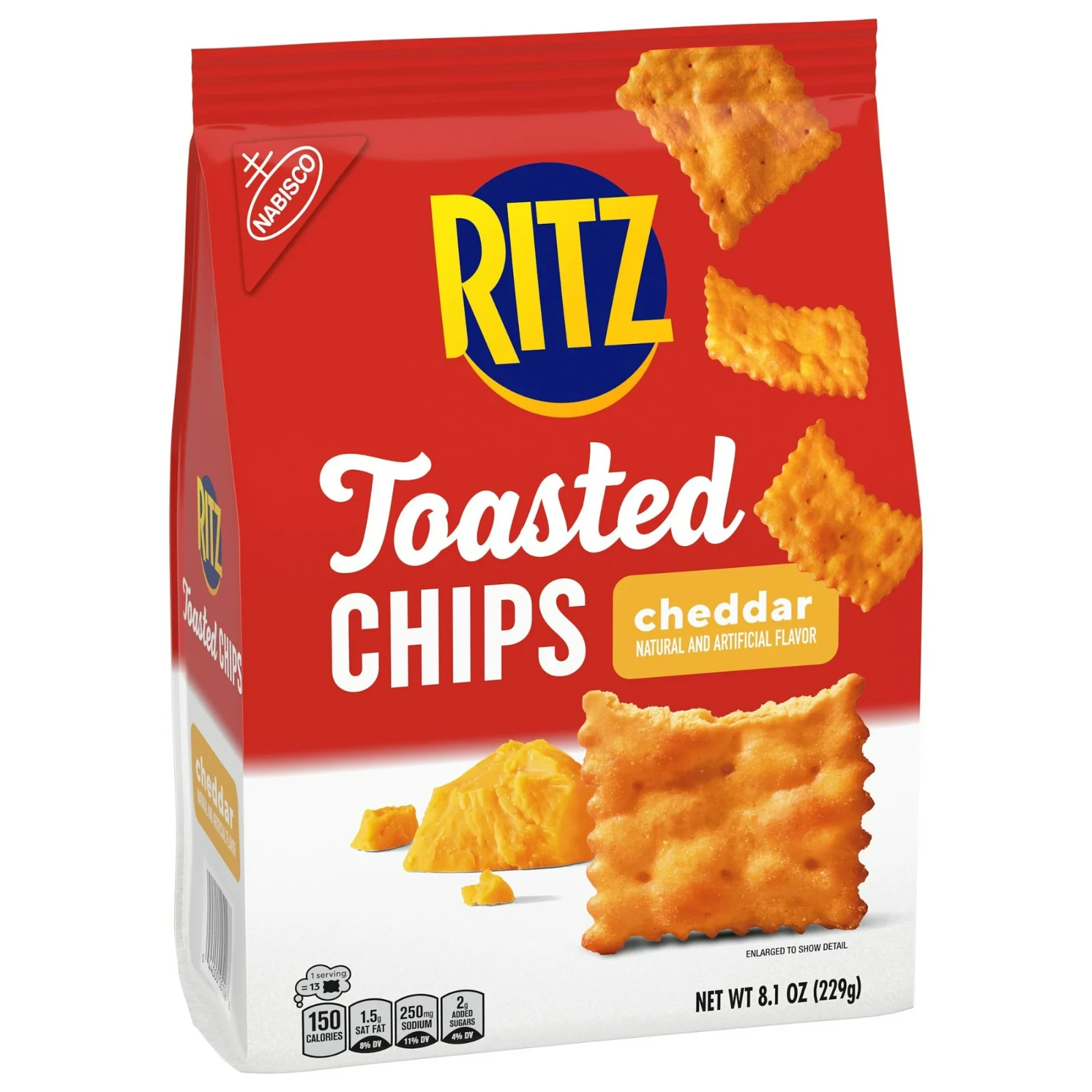 RITZ Toasted Chips Cheddar Crackers 8.1oz gallery
