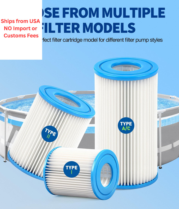 BluClear Universal High-Efficiency Type I Pool Filter Cartridge(4 White gallery