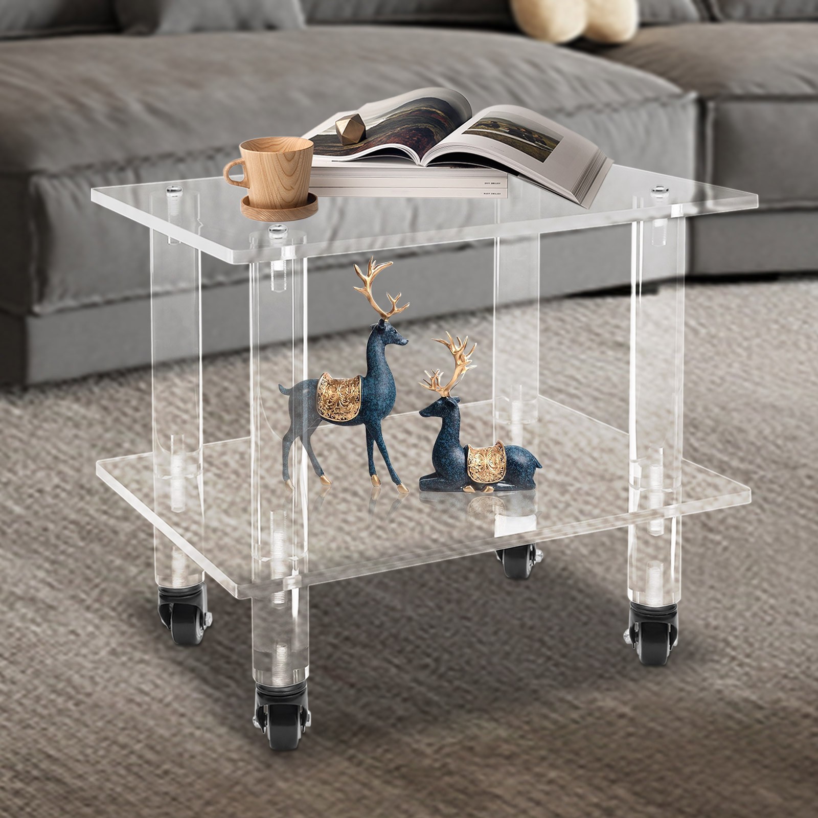 Acrylic Printer Stand, Free Standing Printer Stand, Printer Stand with Wheels gallery