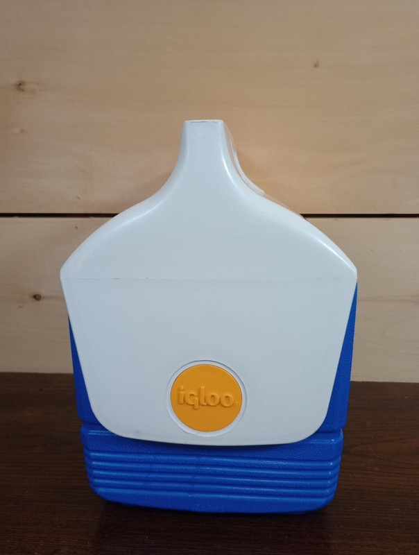 Vintage Igloo Mini Mate Small Lunchbox Cooler Yellow White Purple Teal gallery