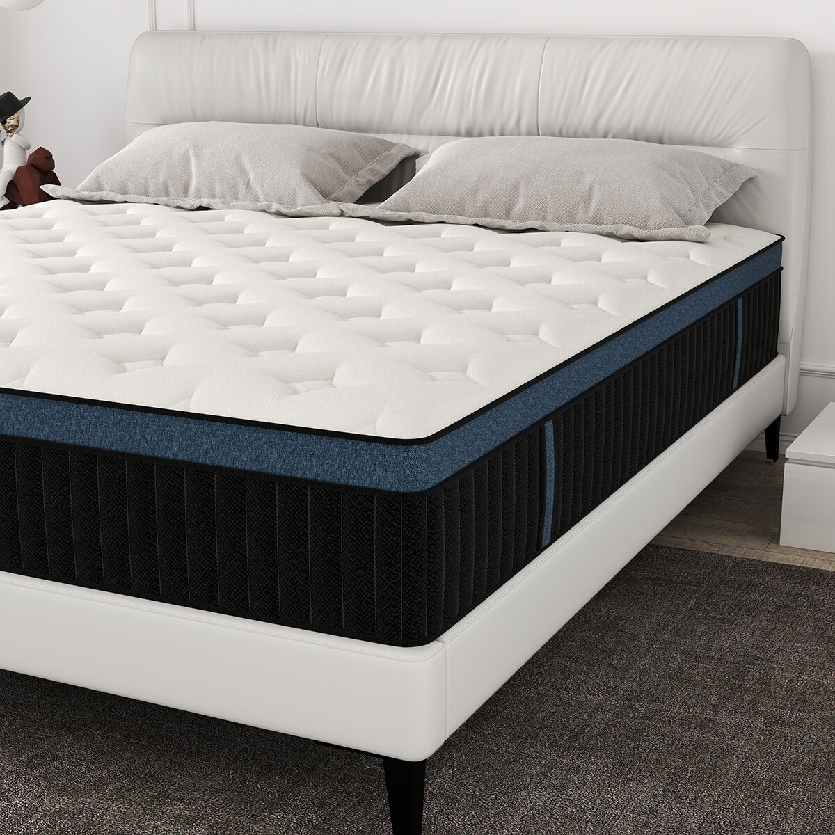 12"14" Hybrid Mattress Memory Foam InnerSpring Twin Full Queen King Bed In a Box gallery