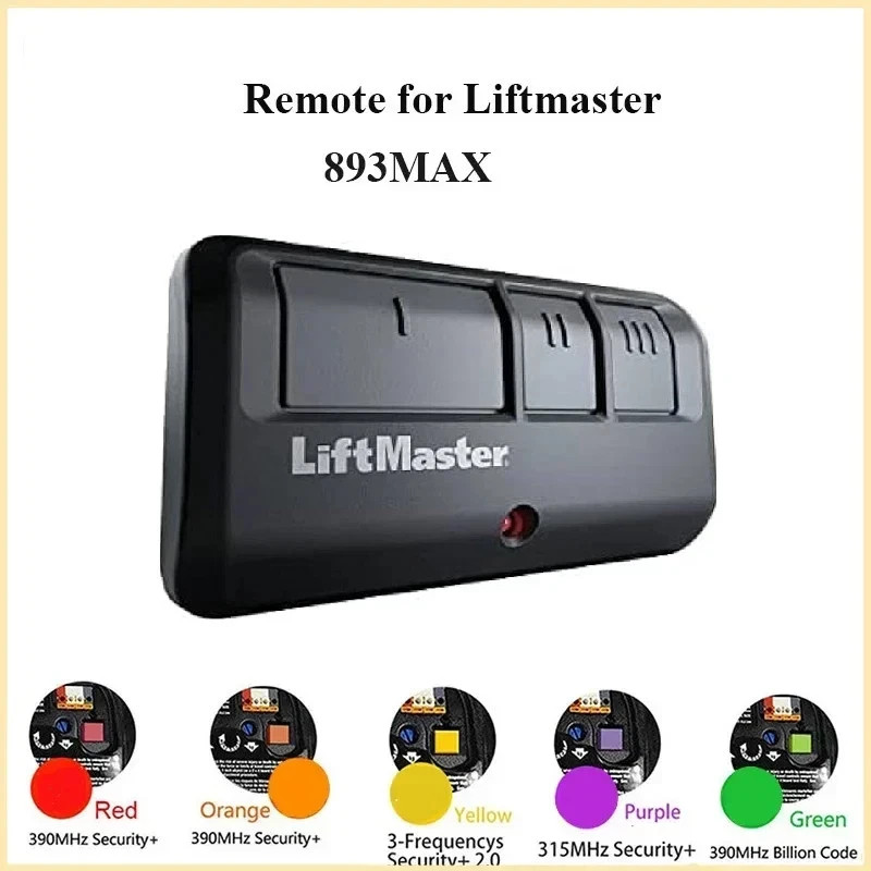 20 Pack 893MAX LiftMaster 3 Button Remote Control Garage Door Opener gallery
