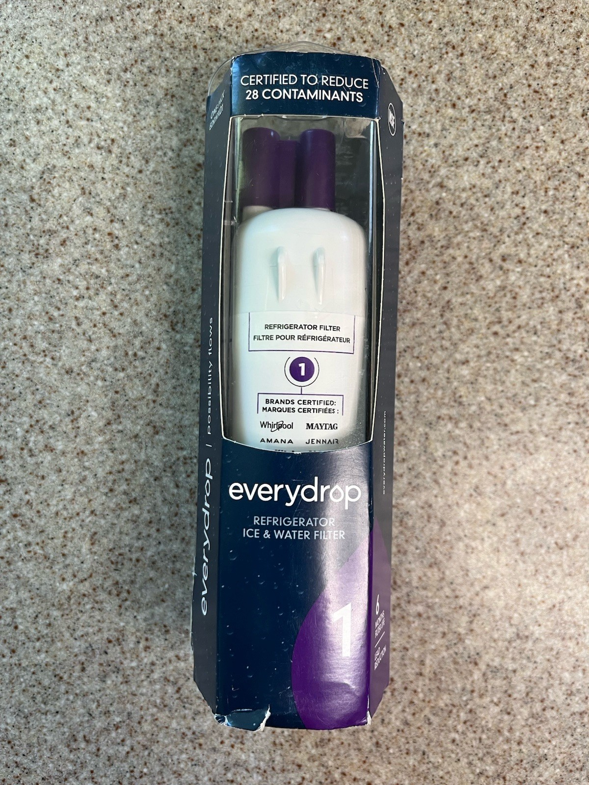 Everydrop EDR1RXD1 Refrigerator Water Filter 1 Whirlpool Maytag Kitchenaid OEM gallery