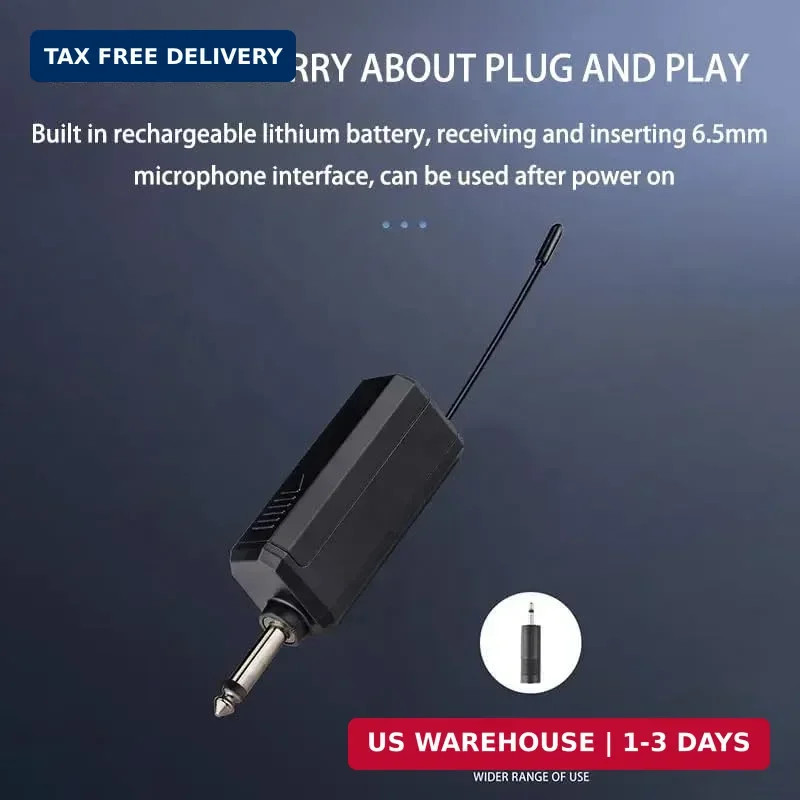 Wireless Microphone, Rechargeable Fixed Frequency Wireless Dual Microphone,Handh gallery