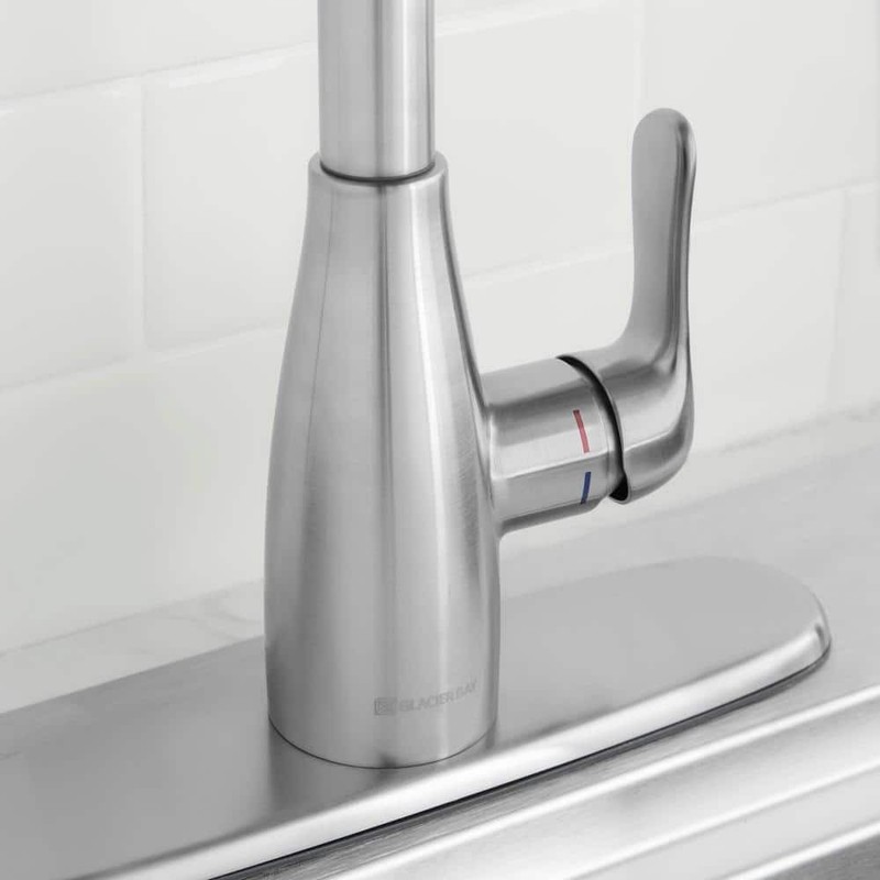 Glacier Bay McKenna 1-Handle Pull Down Sprayer Kitchen Faucet in STAINLESS STEEL gallery