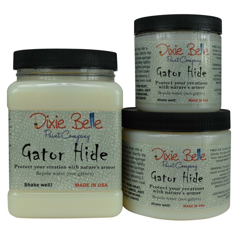 Dixie Belle Gator Hide & blue Sponge Clear Top Coat Sealer 8, 16, 32 oz sizes