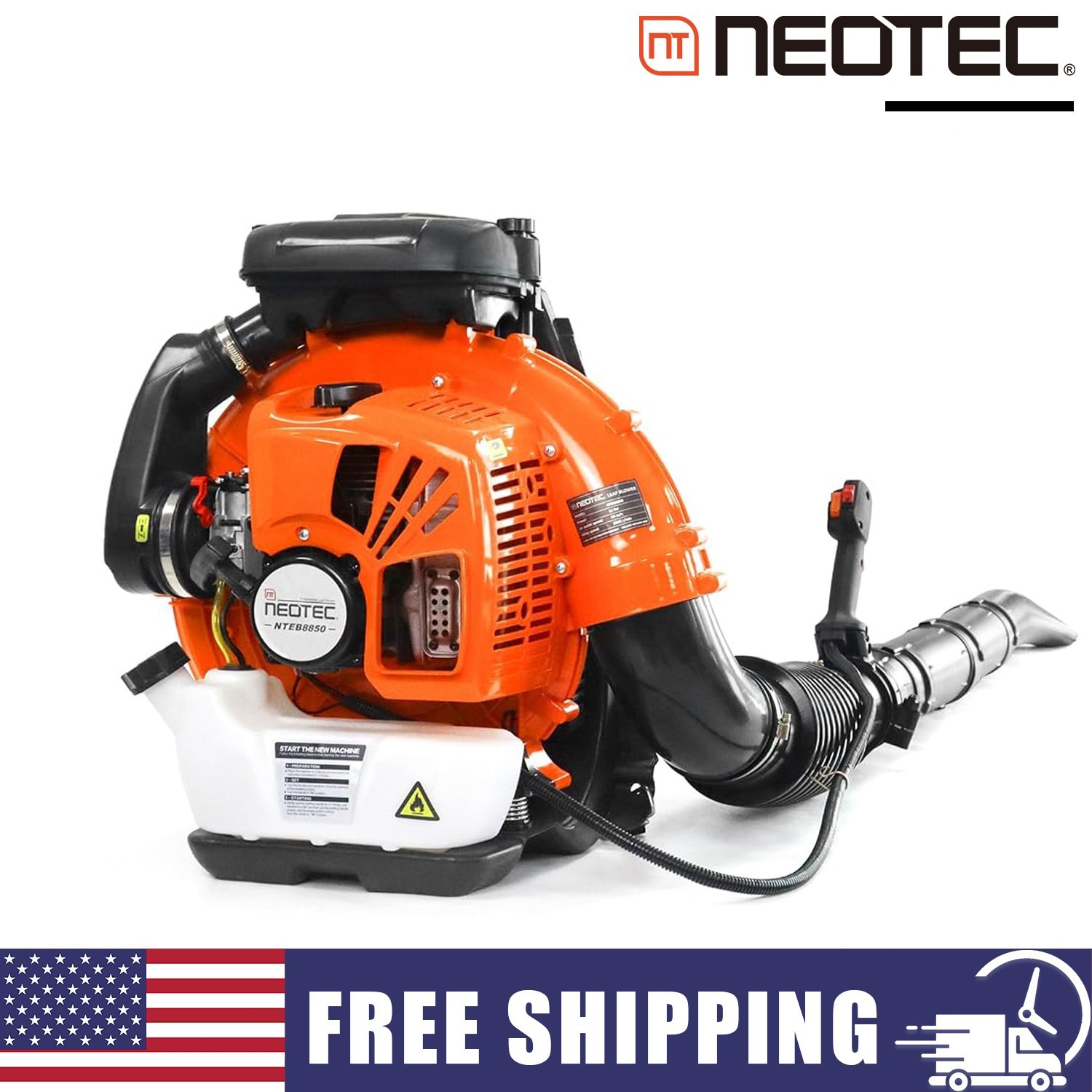 Leaf Blower 75.6cc 2-Stroke Backpack Gas Powered Leaf Blower 847CFM 236 MPH gallery