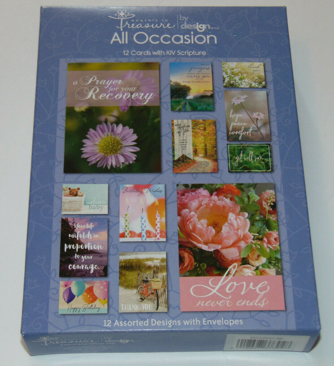 BOX 12 Christian ALL OCCASION Greeting Cards, KJV Bible Scripture & Verse gallery