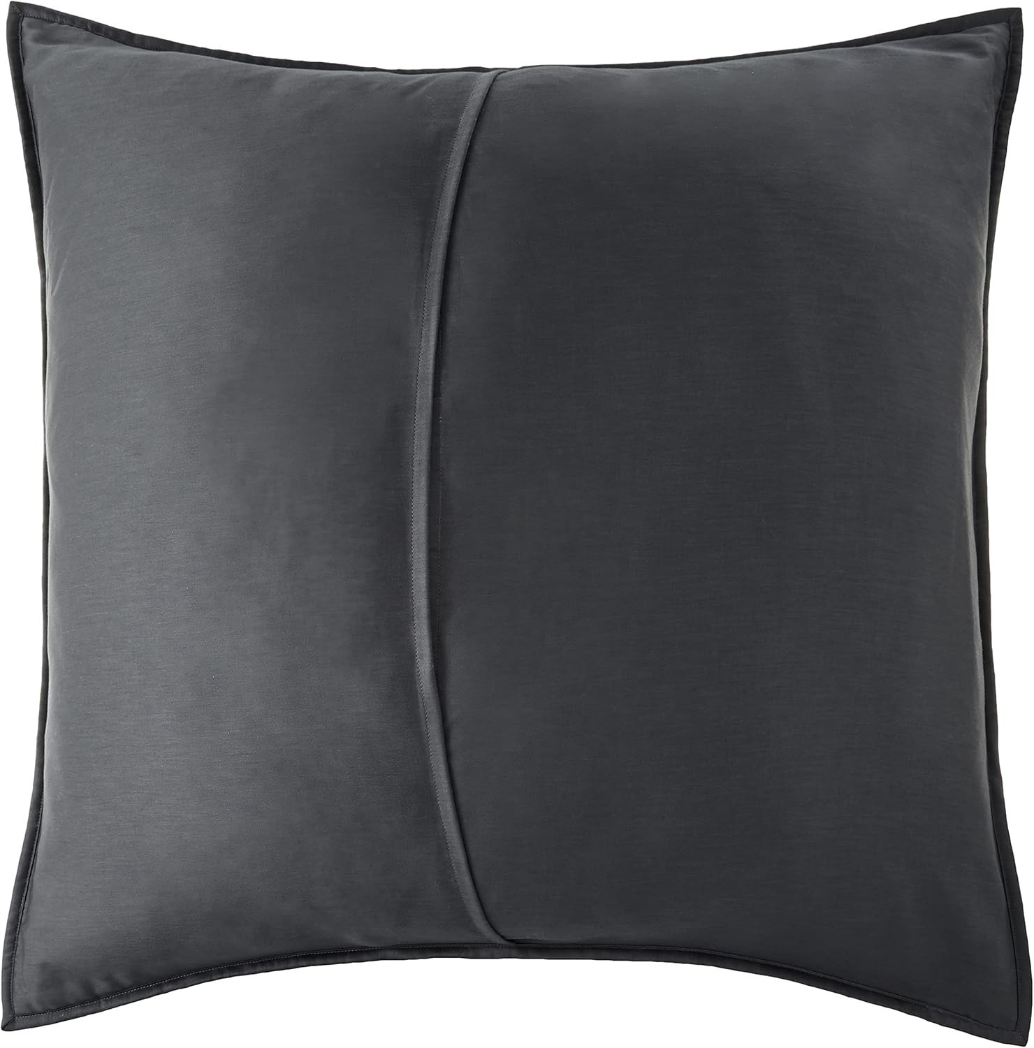 Recycled Polyester & Cotton Blend Quilt Sham Euro Charcoal gallery