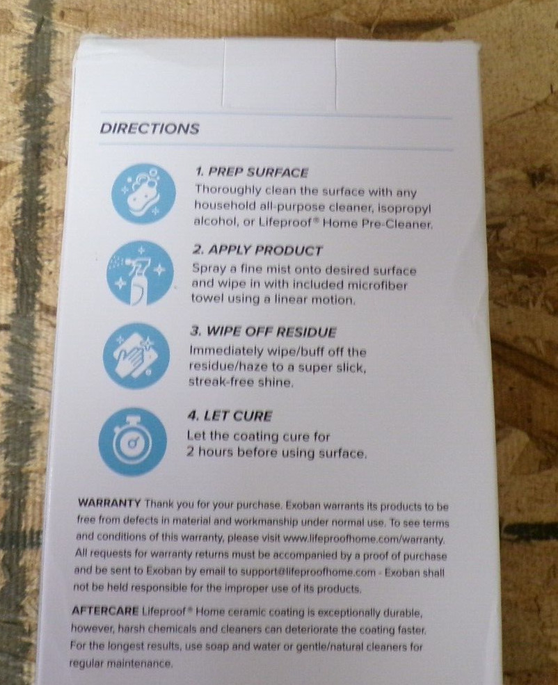 NEW LIFEPROOF HOME MULTI-SURFACE CERAMIC COATING 8 OZ COMPLETE KIT TOWEL SPRAYER gallery