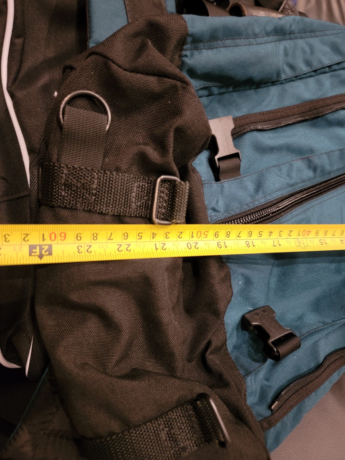 Large Hiking Backpack 24" Large Green Back Support Waist Belt Back Pack  4