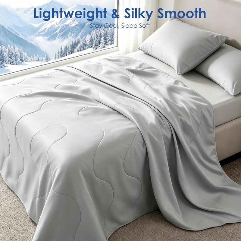 30-Second Cooling Comforter Queen, Summer Blanket for Hot Sleeper | below Zero C gallery