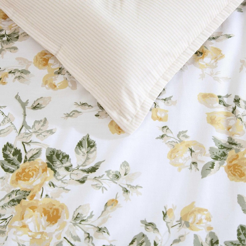 Laura Ashley - Full/Queen Comforter Set Premium Cotton Bedding Matching Shams gallery