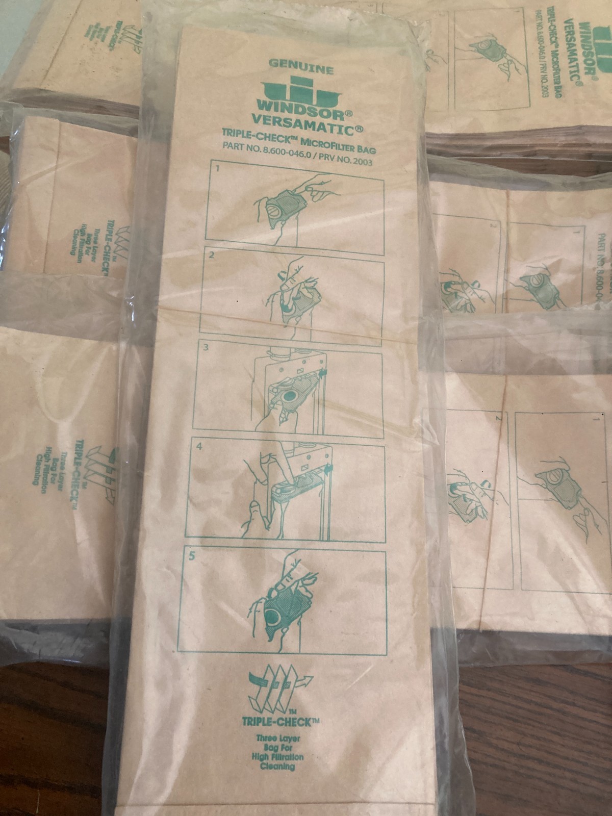 NEW Genuine Windsor VERSAMATIC TRIPLE CHECK MICROFILTER Bags 10 pk NOT GENERIC gallery