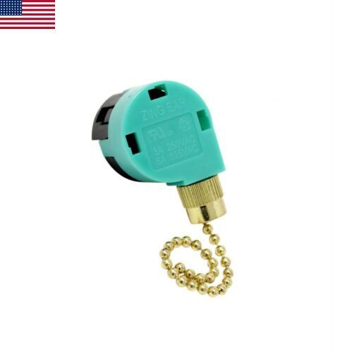 ZING EAR ZE-268S6 Pull Chain Switch 4 Wire 3 Speed Ceiling Fan Switch 6A 125V US gallery