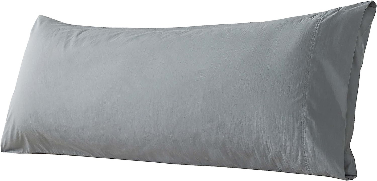 Whatsbedding Body Pillow Cover Cotton Fabric, Long Pillowcase Breathable & Skin- gallery