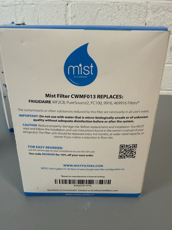 Mist WF2CB Water Filter Replacement for Frigdaire & Electrolux 2 Filters gallery