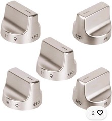 W11239985-COMPA. REPLACEMENT WHIRPOOL GAS RANGE KNOB -SET OF 5 PCS-1.75″ DIA.