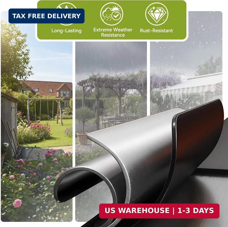 2 Pack Railing Planter Box 36 Inch - Heavy Duty Metal Window Boxes, Deck Railing gallery