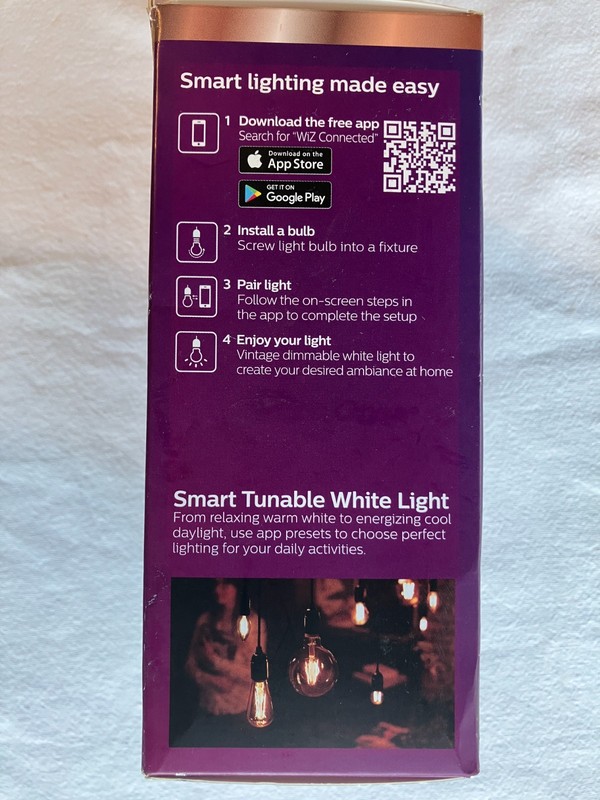 Philips Smart LED Easy Control Connected By WIZ Wi-Fi, 60W, ST19, E26, 500 Lumen gallery