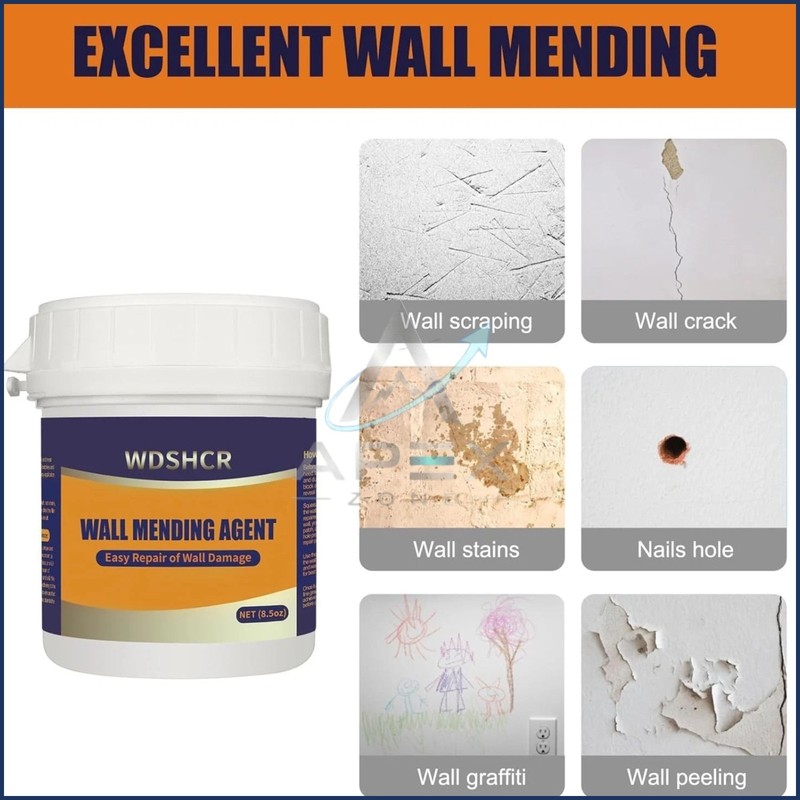 Drywall Repair Kit Wall Hole Patch Spackle Putty 8.5oz w Scraper Quick Fix gallery
