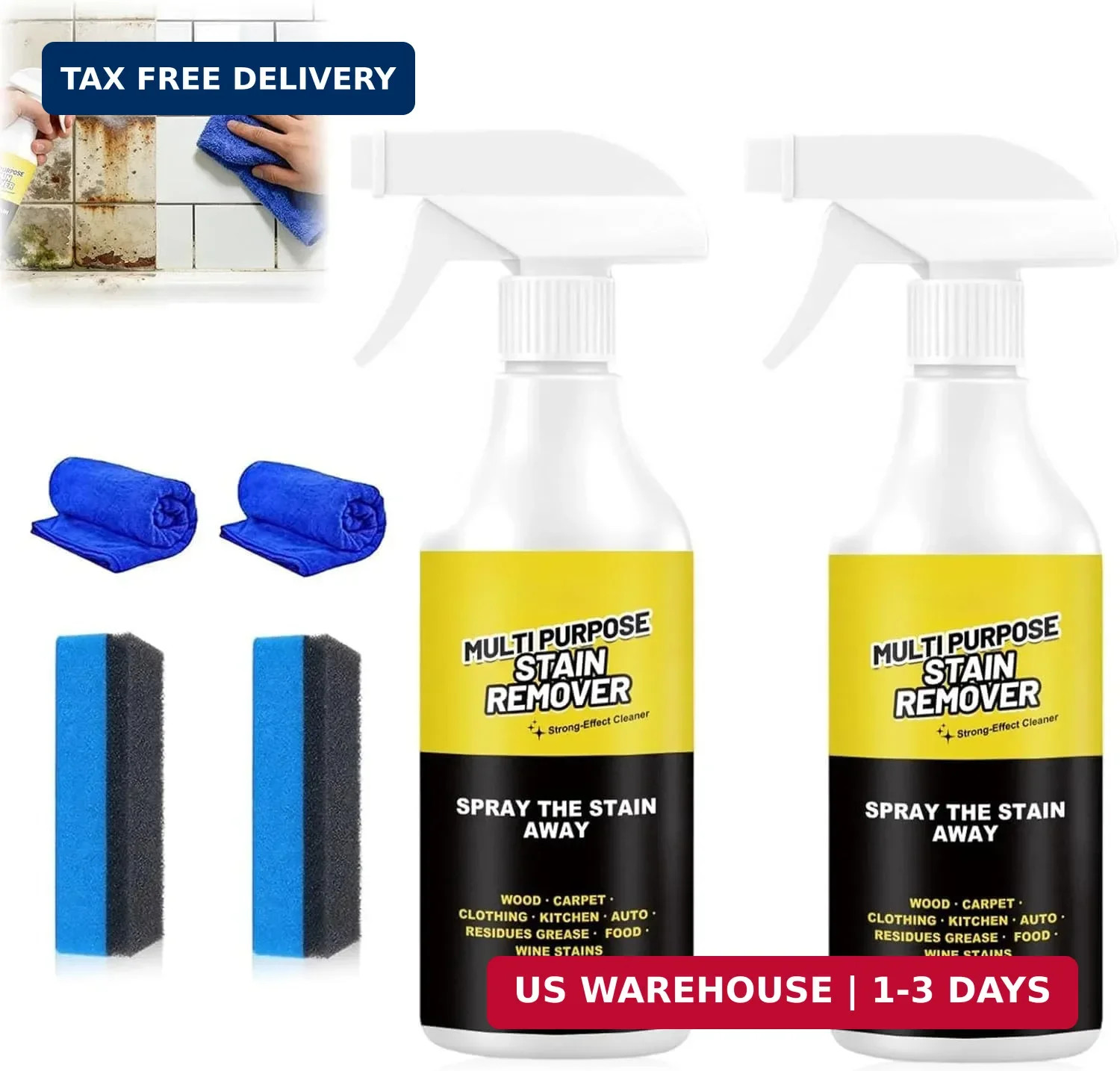 2PCS Alien Multi Purpose Stain Remover, Foam Cleaner Spray, A powerful cleane... gallery