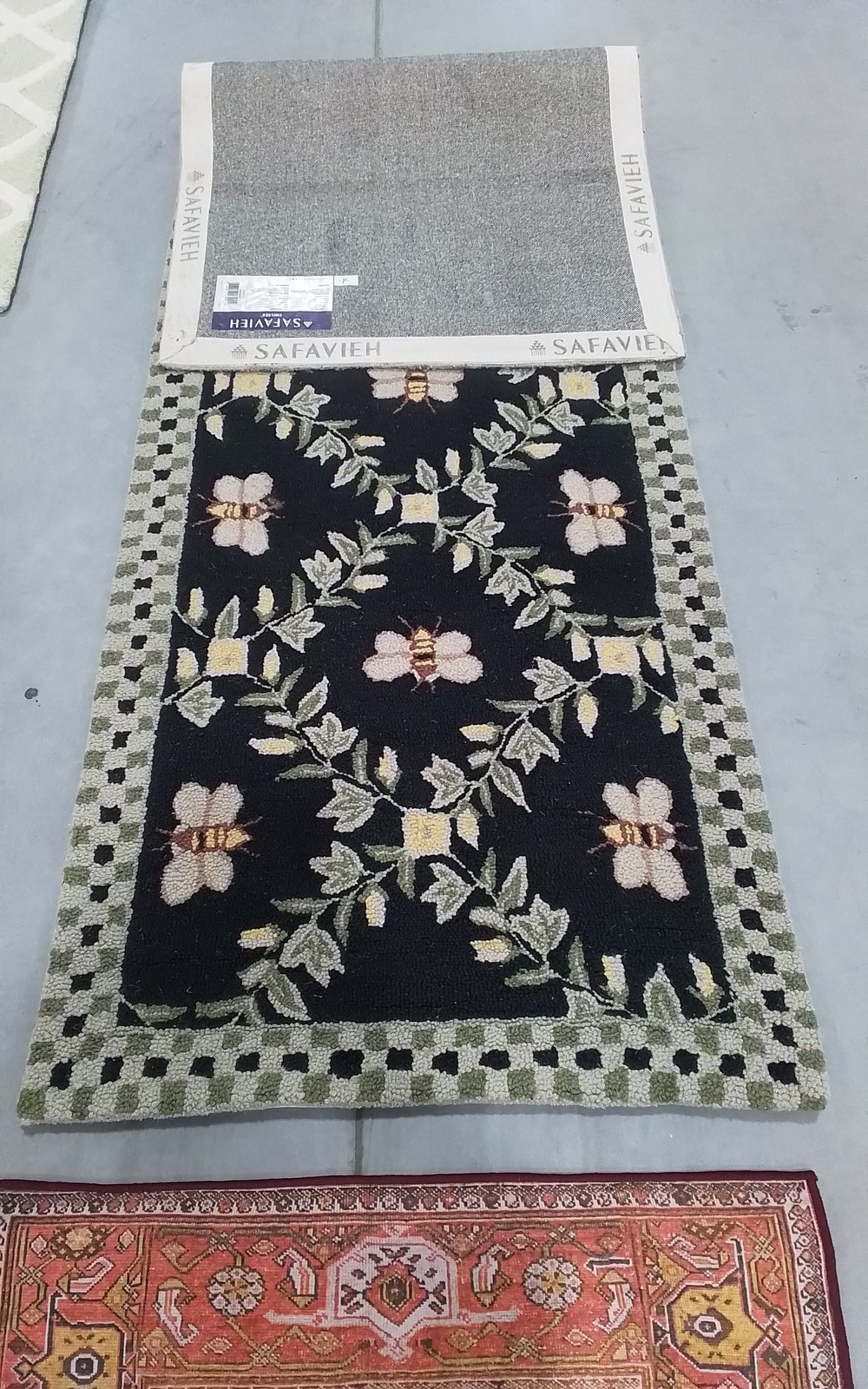 BLACK 2'-6" x 8'-0" Back Stain Rug, Reduced Price 3172810411 HK55B-28 gallery