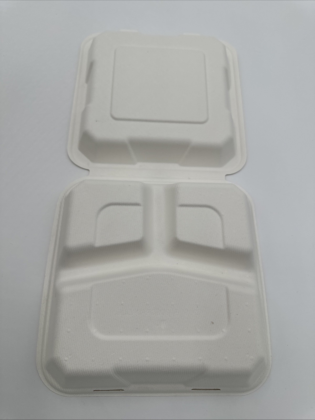 200 Count 9" x 9" x 3" Clamshell Take Out Food Containers, 100% Biodegradable gallery