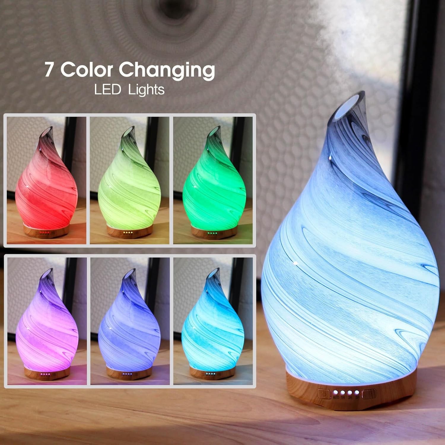 Porseme 280ml Essential Oil Diffuser Glass 280ml, C4-280ml Ink Aladdin Vase gallery