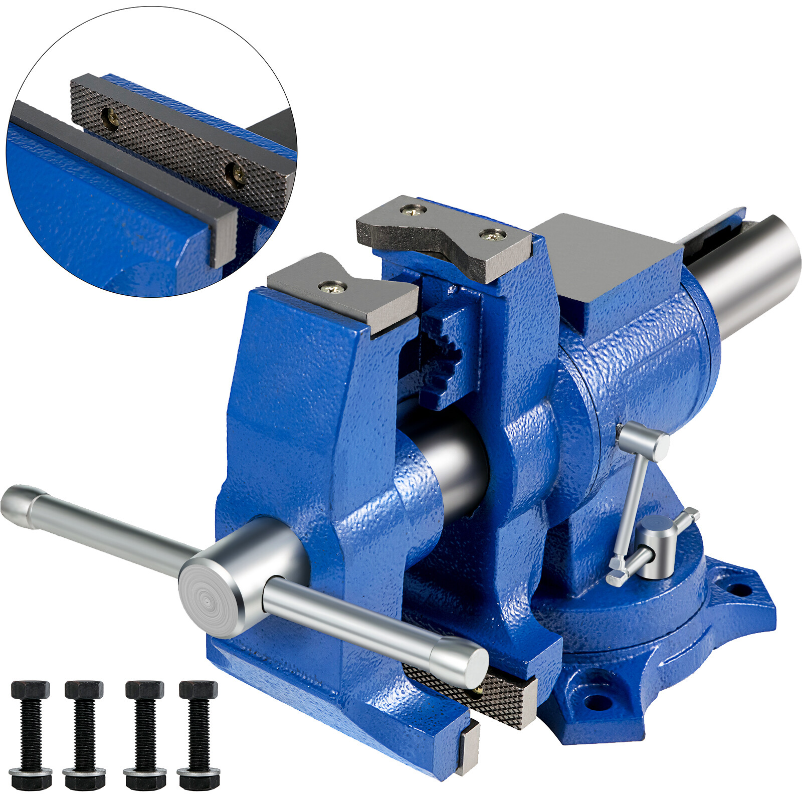Multipurpose Vise Bench Vise 6-Inch Heavy Duty with 360° Swivel Base and Head gallery