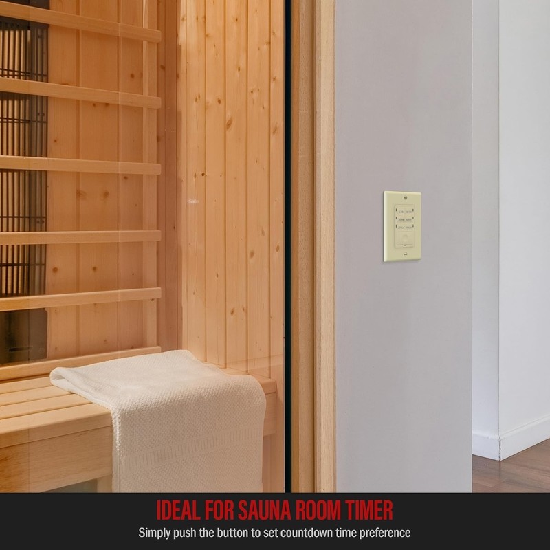 Countdown Timer Switch - Fan & Light Timer, 5 Min - 4 Hrs, Night Light LED In... gallery