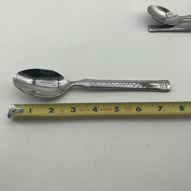 FITZ & FLOYD Everyday Bistro Flatware Band 37 pc Lot Stainless Steel gallery