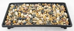 1 Rectangular Black Plastic Humidity Tray for Bonsai Tree + Rock 10.5″x 7″x 1″