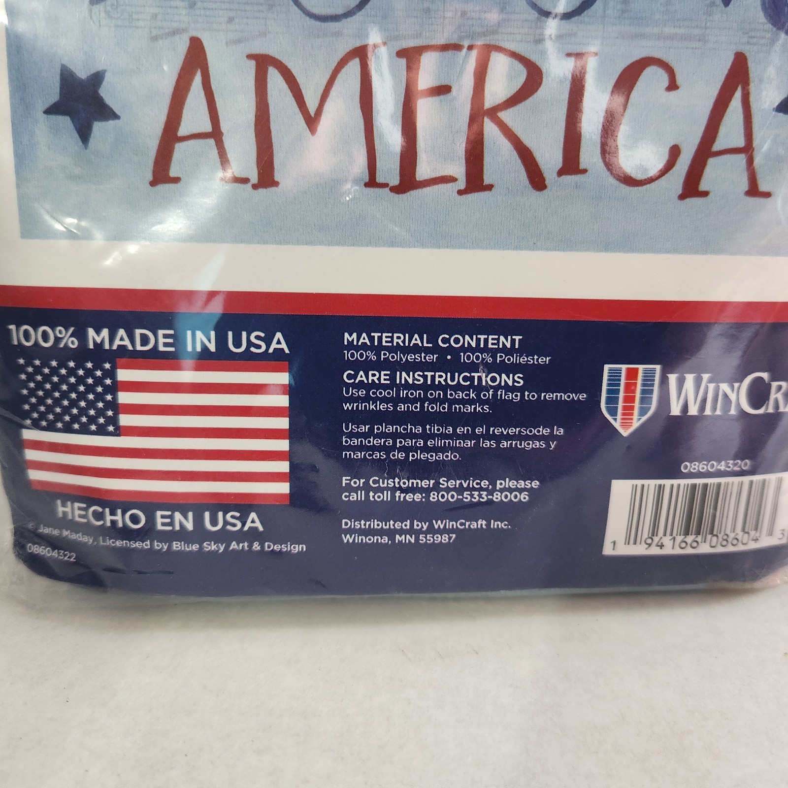 WinCraft God Bless America Large Garden Flag 28 x 40 Inch Patriotic 4th July USA gallery