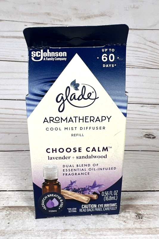 Glade Aromatherapy Cool Mist Diffuser Refill CHOOSE CALM Lavender Sandalwood 4x gallery