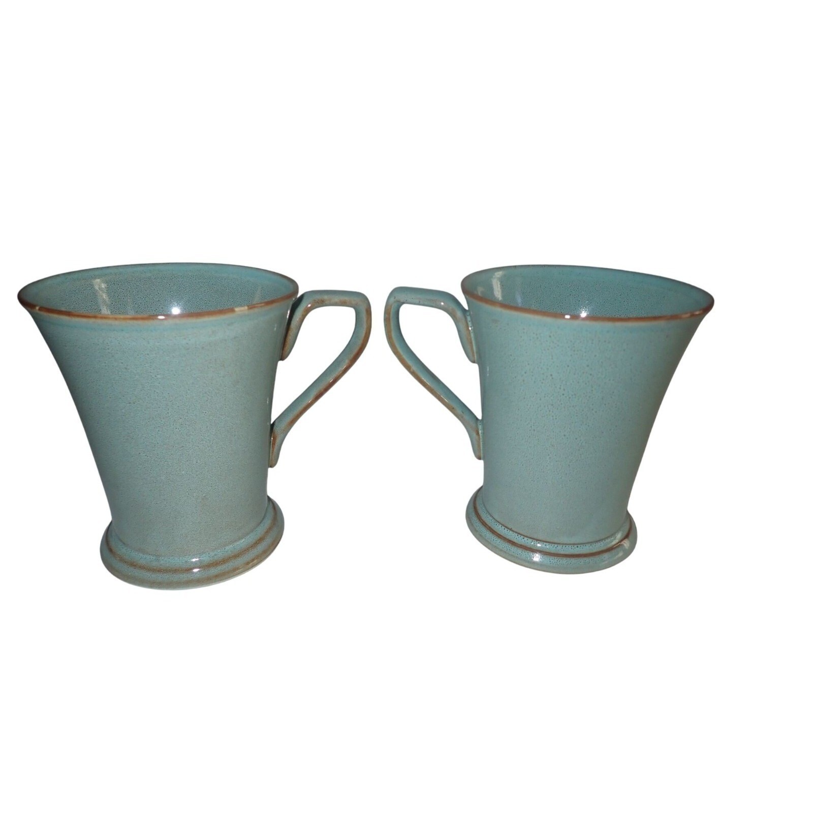 Interiors Prairie Turquoise Stoneware Mugs Set of 2 Made in Indonesia gallery